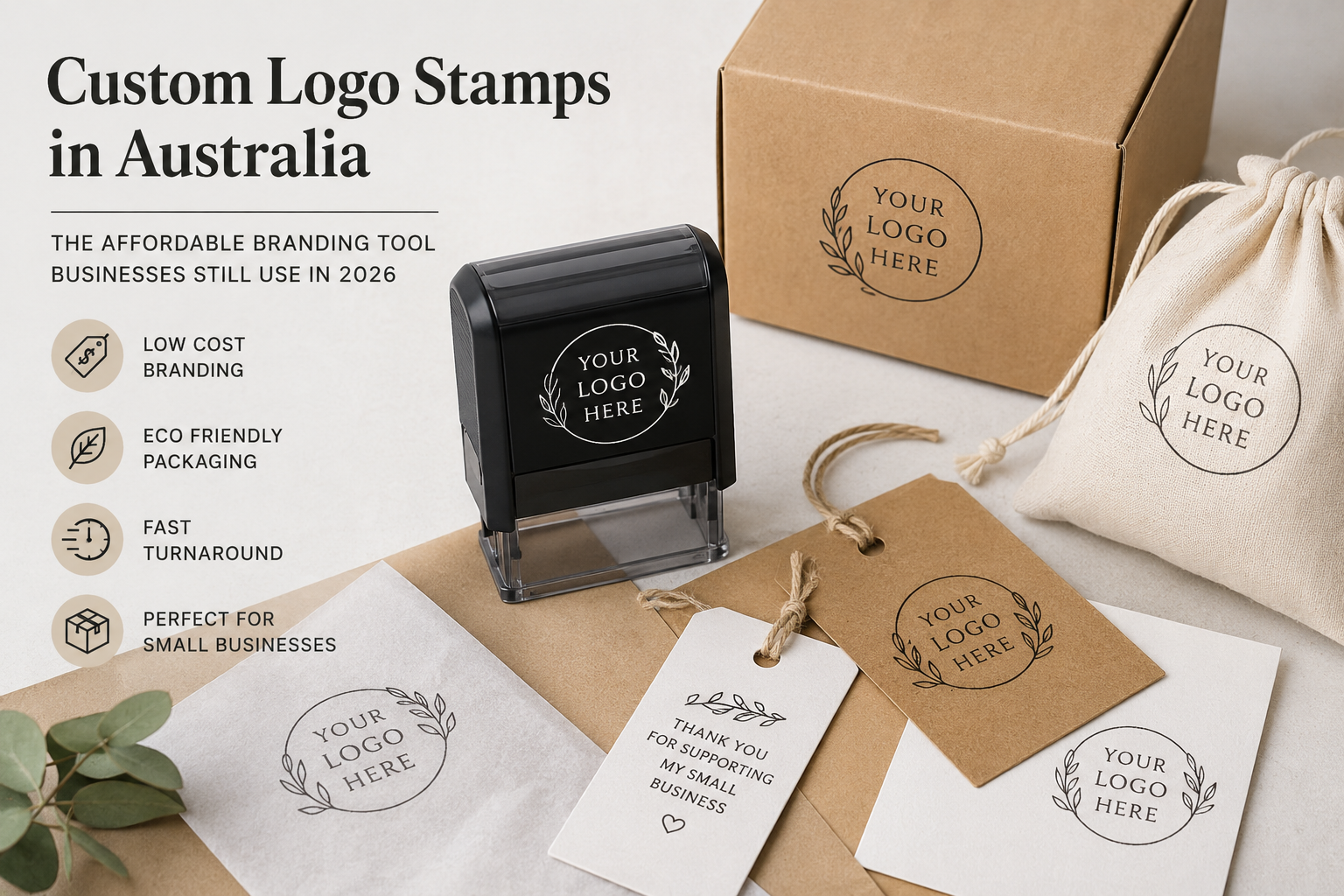 Custom Logo Stamps Australia. The Affordable Branding Tool Businesses Still Use in 2026
