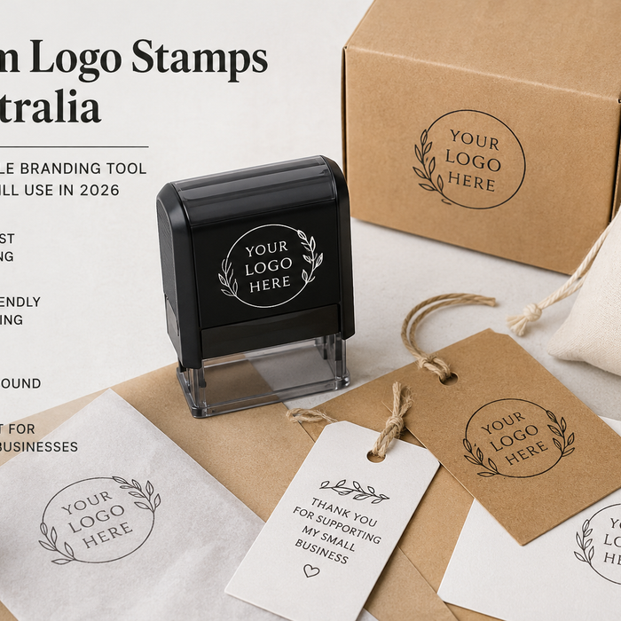 Custom Logo Stamps Australia. The Affordable Branding Tool Businesses Still Use in 2026