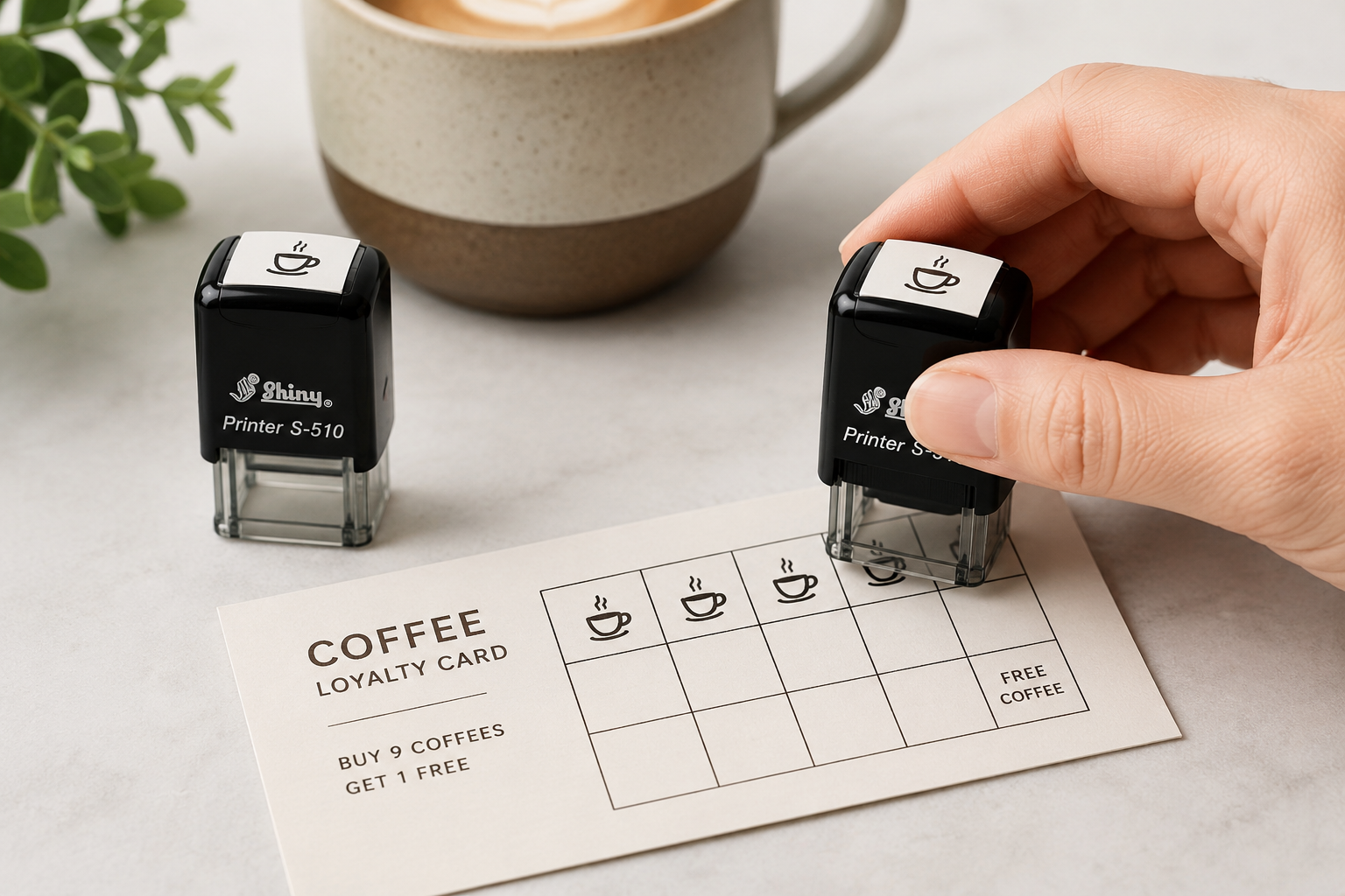 Custom Loyalty Card Stamps for Cafes & Small Businesses