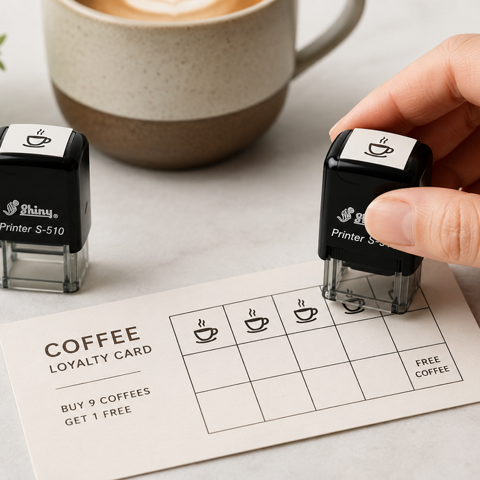 Custom Loyalty Card Stamps for Cafes & Small Businesses