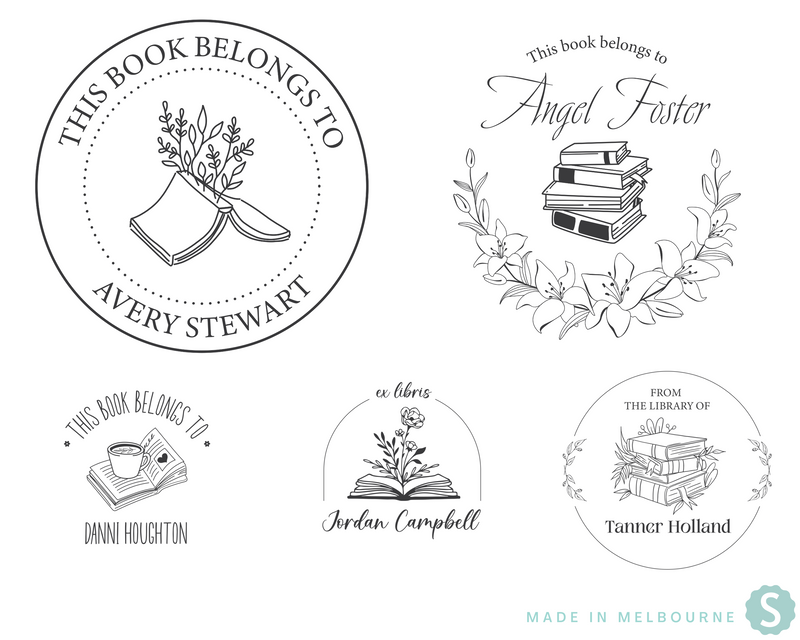 Book Lover Custom Library Book Embosser