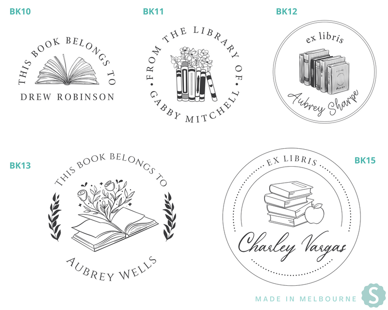 Book Lover Custom Library Book Embosser