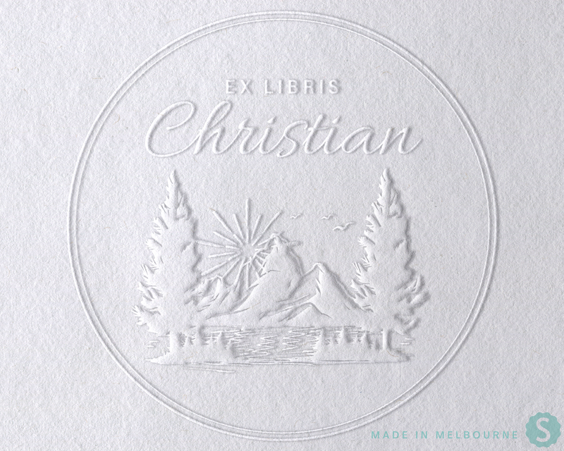 Nature Lover Custom Library Book Embosser
