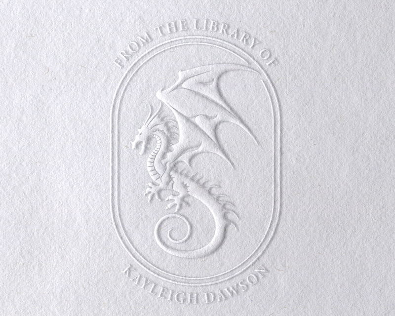 Dragon Custom Library Book Embosser Collection