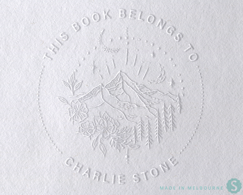 Nature Lover Custom Library Book Embosser