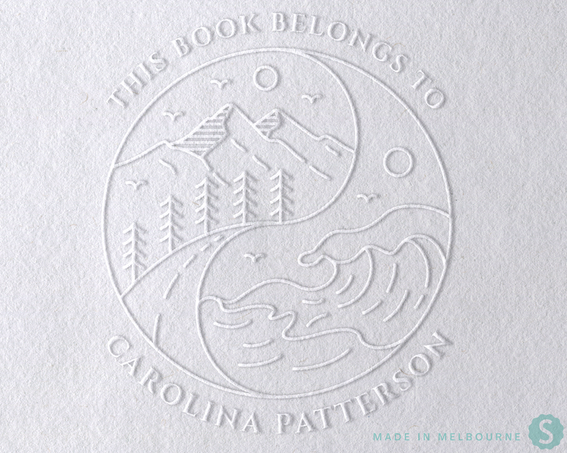 Nature Lover Custom Library Book Embosser