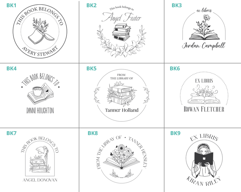 Book Lover Custom Library Book Embosser