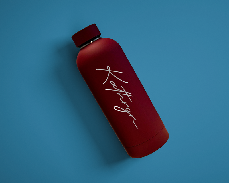 Personalised Water Bottle | Laser Engraved Bottle | Personalised Drink Bottles | Insulated Stainless steel Bottle | Water Bottle image 0