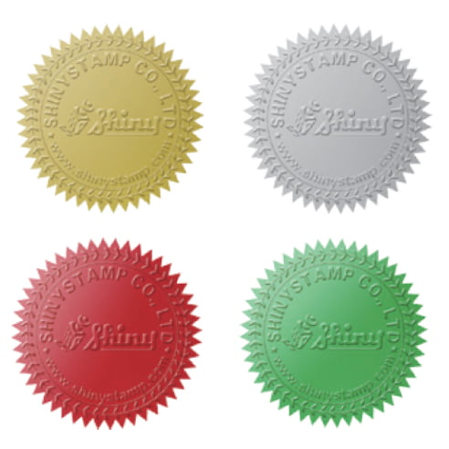 Embossing Stickers (50mm Gold)