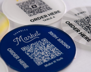 Table QR Code Menu Discs image 1