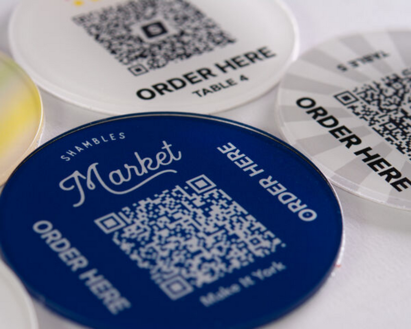 Table QR Code Menu Discs image 1