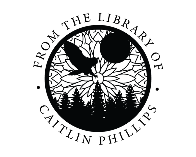 Personalised Birds Custom Name Ex Libris Book Stamp - ABC-4