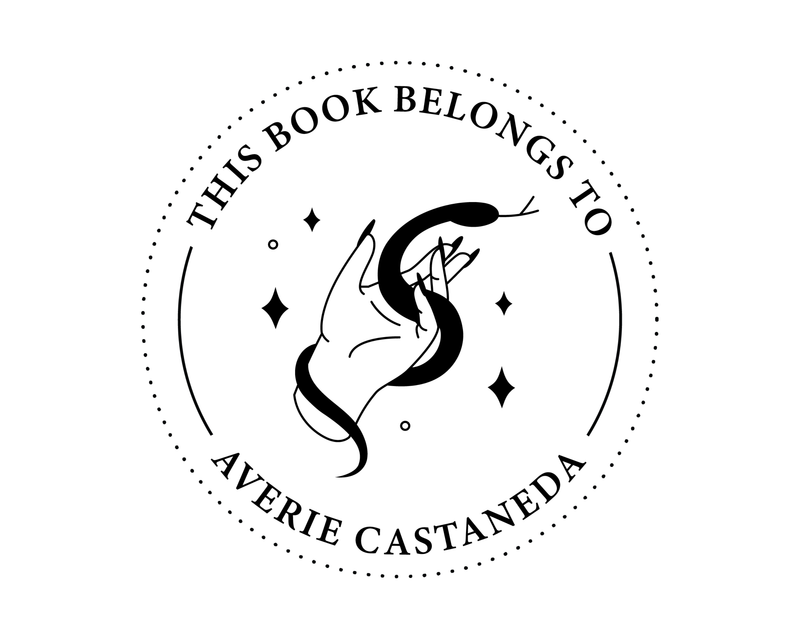 Personalised Animals Custom Name Ex Libris Book Stamp - ABC-90
