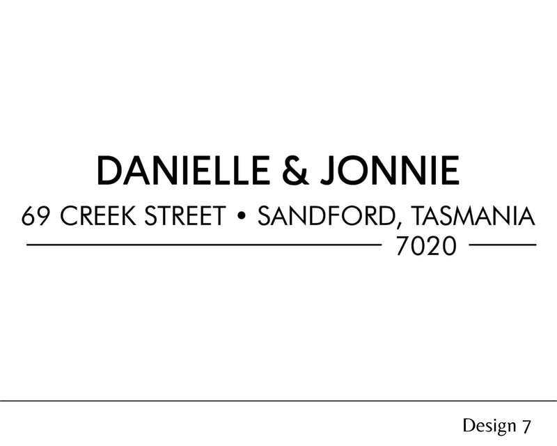 Custom Personalised Return Address Stamp