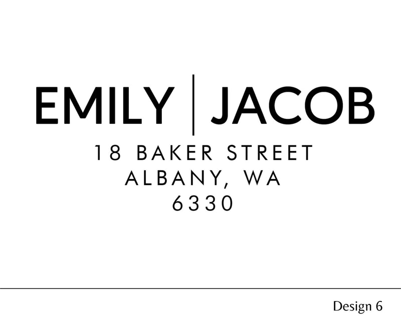 Custom Personalised Return Address Stamp