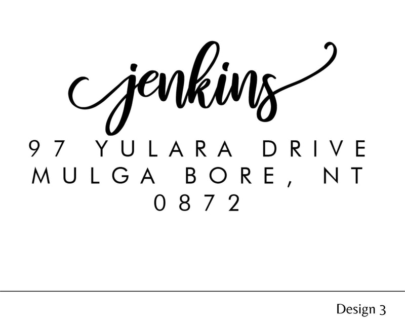 Custom Personalised Return Address Stamp
