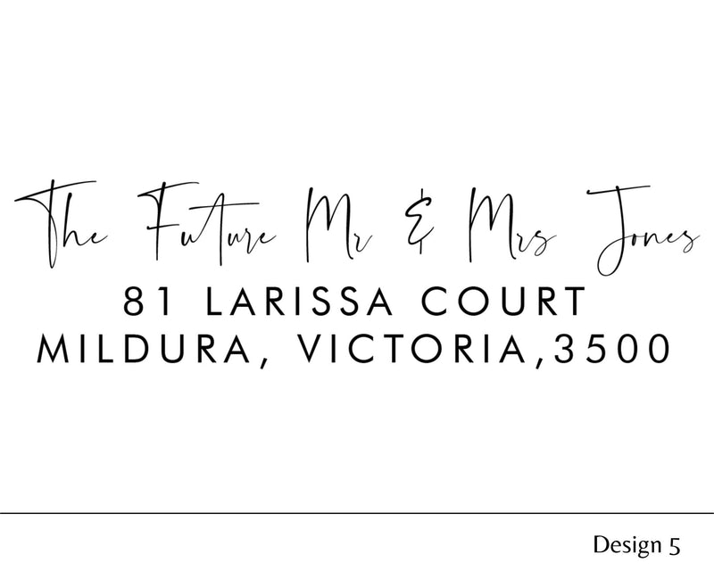 Custom Personalised Return Address Stamp