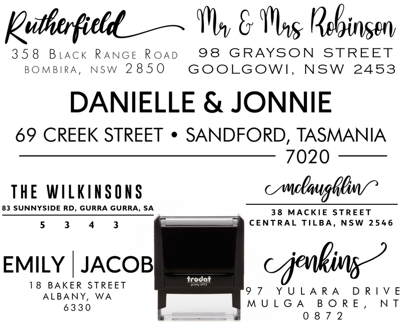 Custom Personalised Return Address Stamp