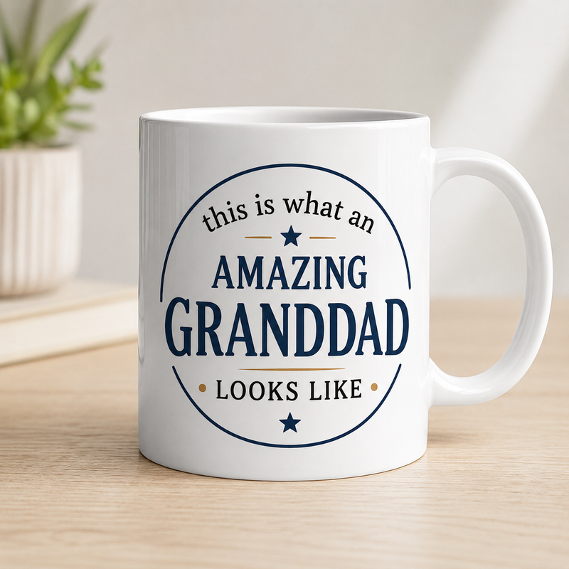 Amazing Granddad White Coffee Mug