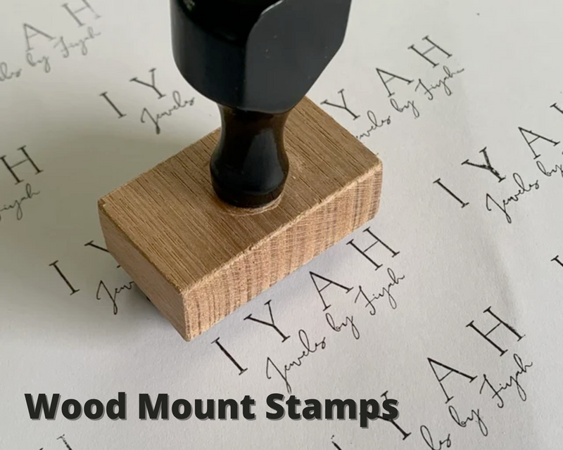 Custom Wood Mount Logo Stamp
