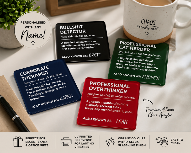 Funny Definition Acrylic Coasters