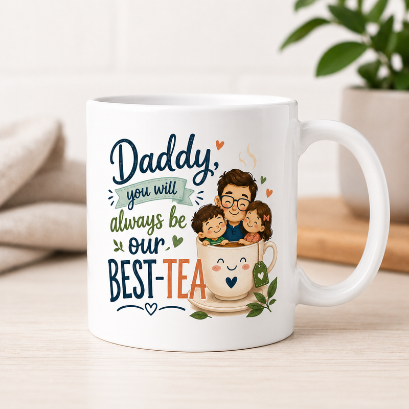 Daddy, Our Best-tea White Coffee Mug
