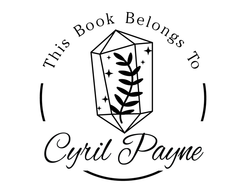 Personalised Crystal Custom Name Ex Libris Book Stamp - EL11
