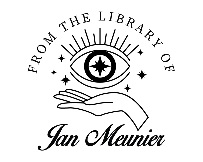 Personalised Celestial Custom Name Ex Libris Book Stamp - EL2