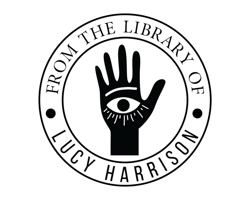 Personalised Celestial Custom Name Ex Libris Book Stamp - EL3