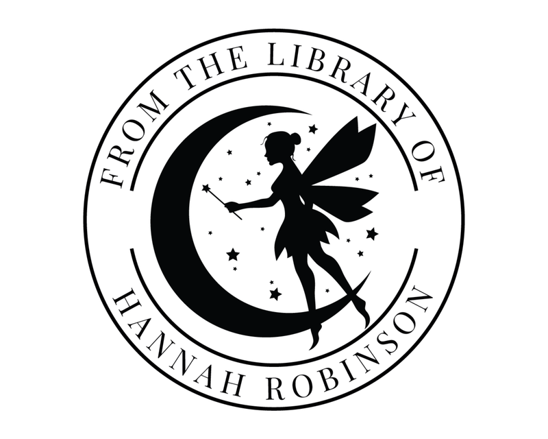 Personalised Fairy Custom Name Ex Libris Book Stamp - FairyM1