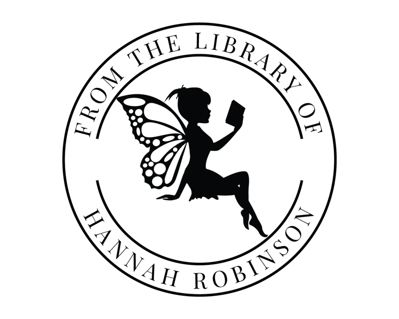 Personalised Fairy Custom Name Ex Libris Book Stamp - FairyM3