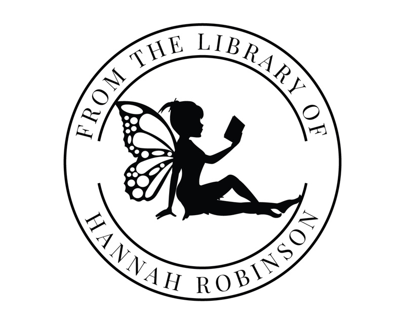 Personalised Fairy Custom Name Ex Libris Book Stamp - FairyM4