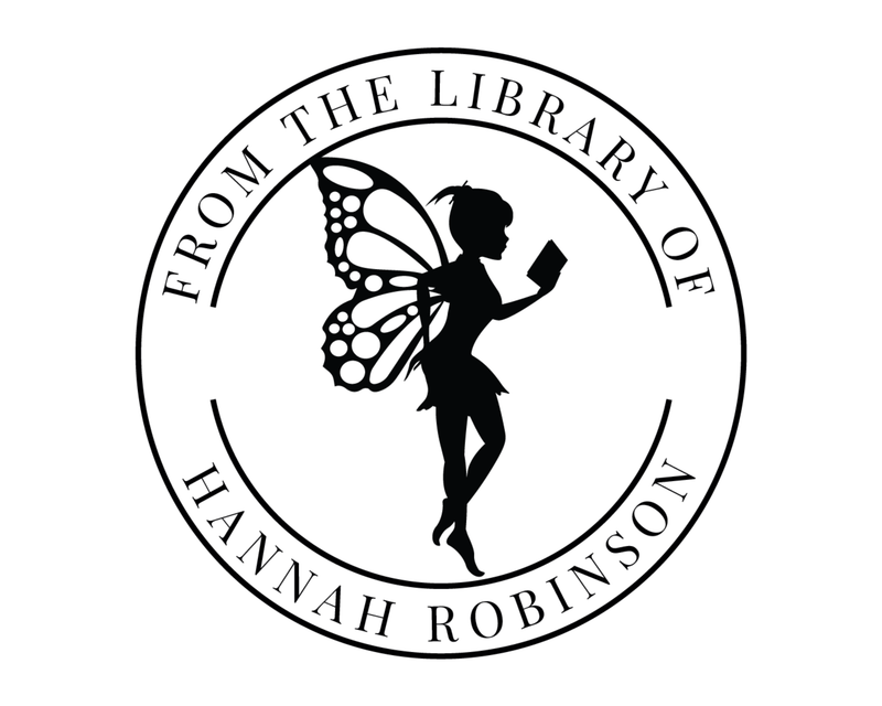 Personalised Fairy Custom Name Ex Libris Book Stamp - FairyM5