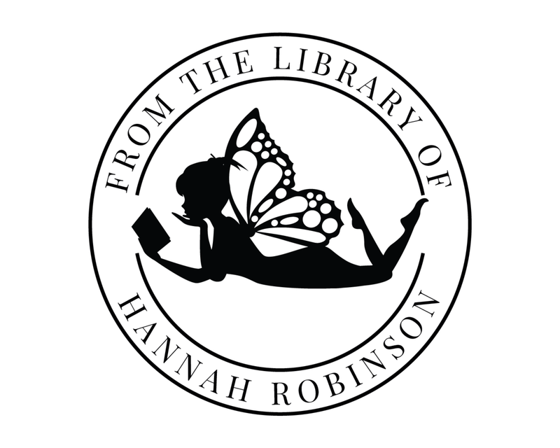 Personalised Fairy Custom Name Ex Libris Book Stamp - FairyM6