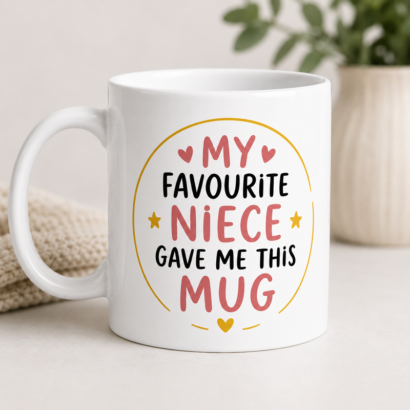 Favourite Niece White Coffee Mug