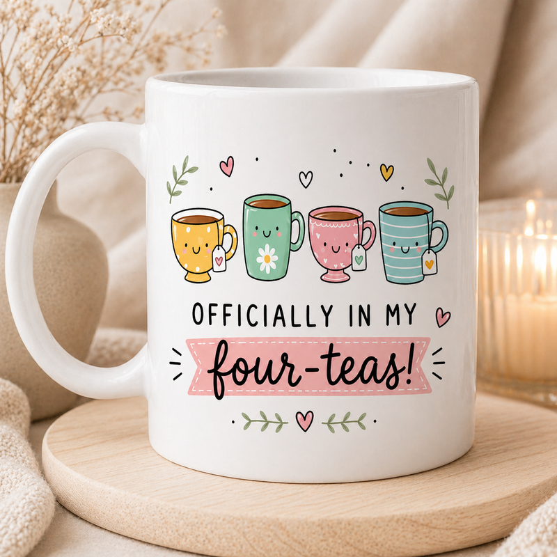 Four-Teas White Coffee Mug