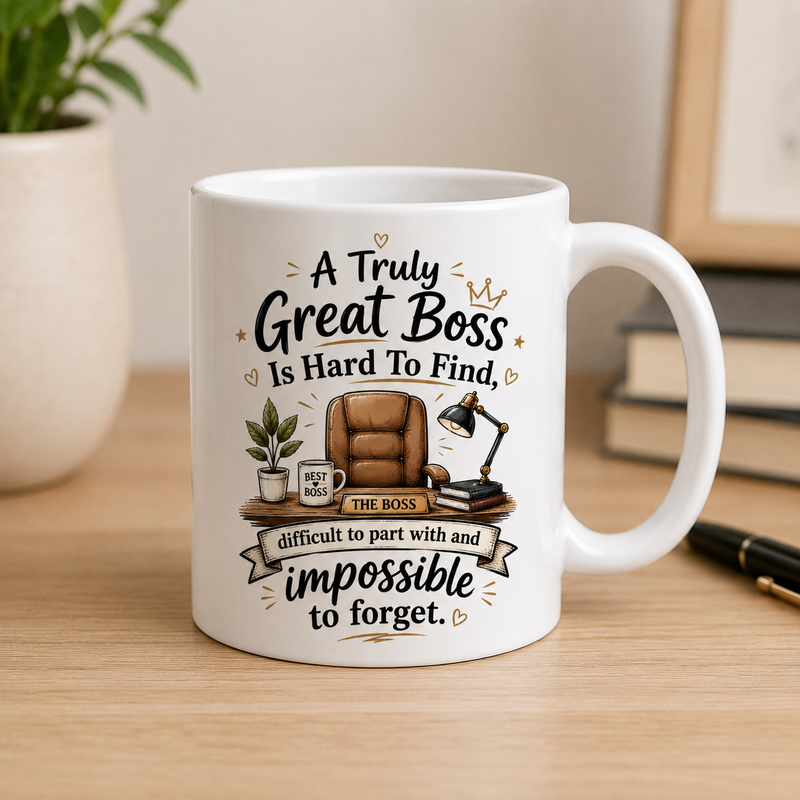 Great Boss White Coffee Mug