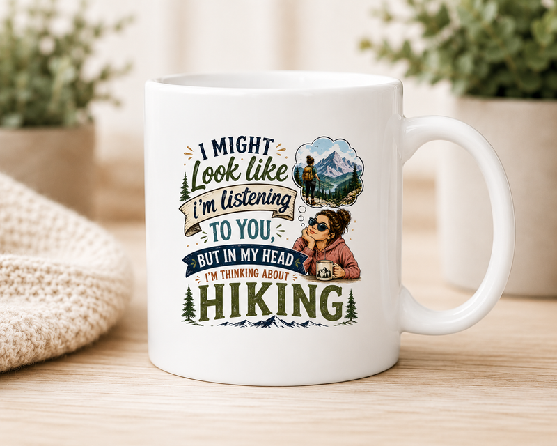 Hiking Mug White Coffee Mug
