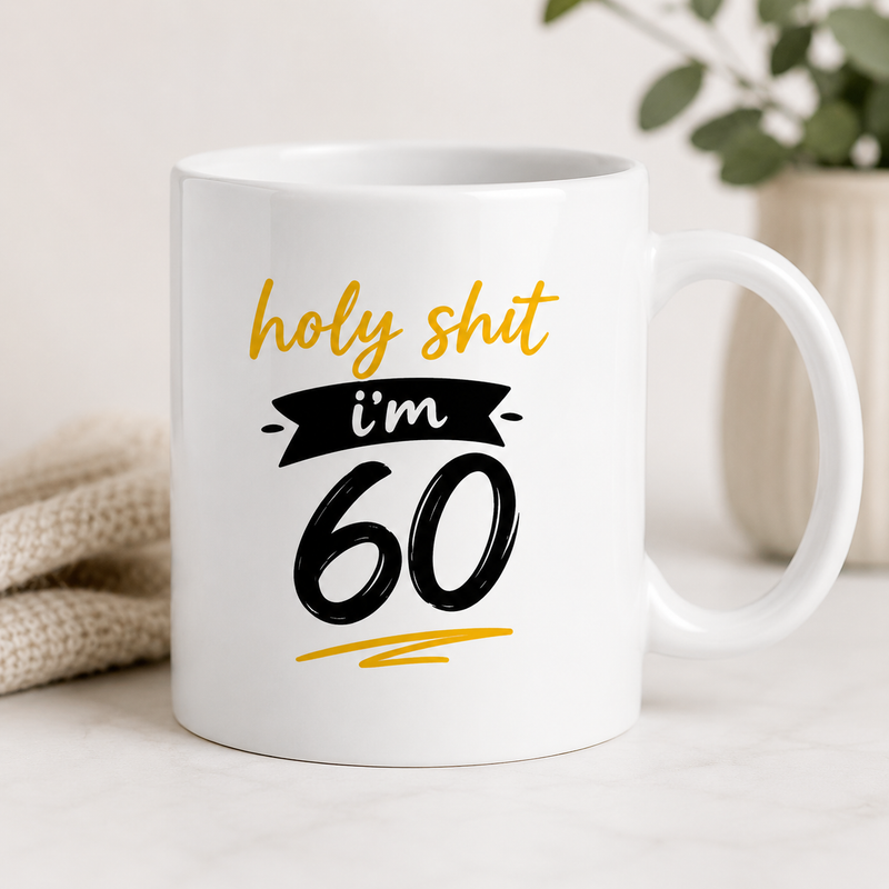 I'm 60 White Coffee Mug