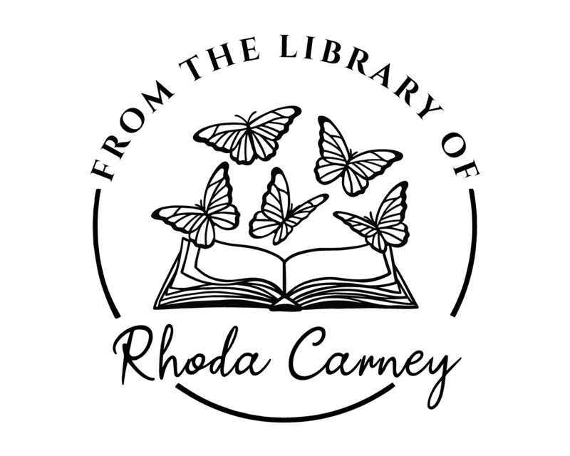 Personalised Butterfly Custom Name Ex Libris Book Stamp - JB-Butterfly11