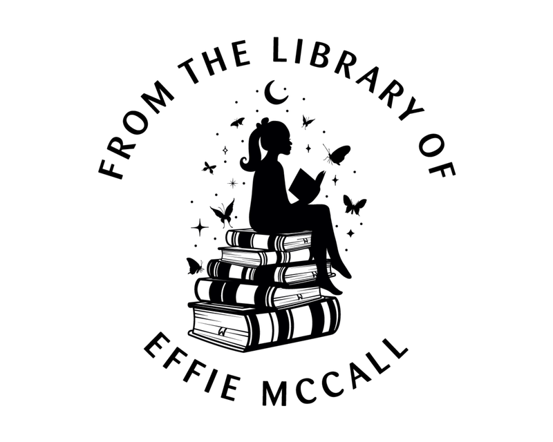 Personalised Girl Custom Name Ex Libris Book Stamp - JB-Butterfly1