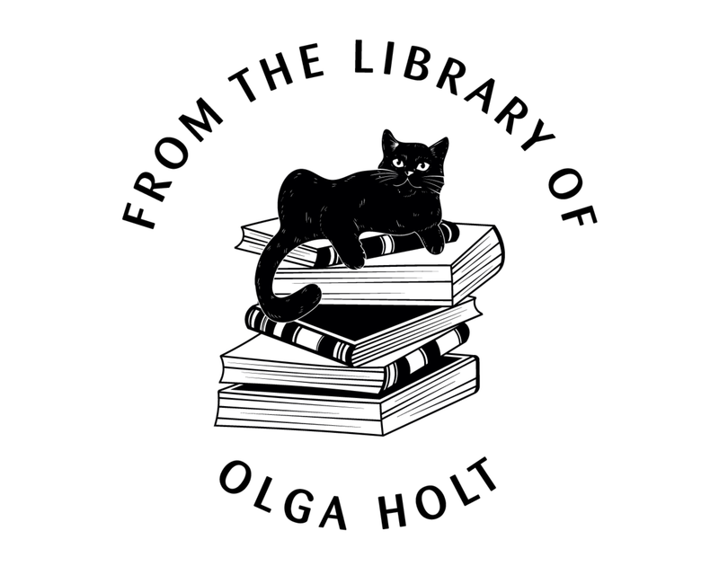 Personalised Cat Custom Name Ex Libris Book Stamp - JB-Cat18