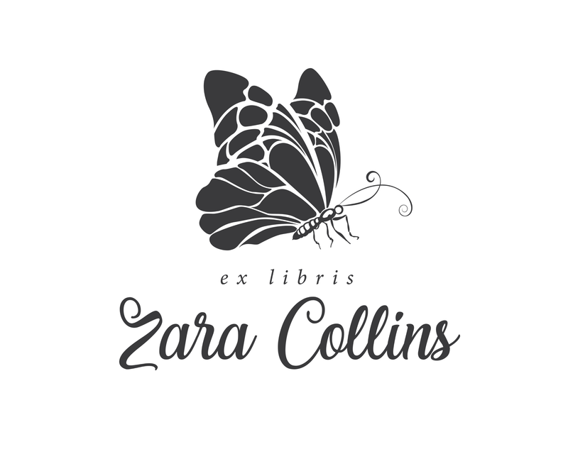 Personalised Butterfly Custom Name Ex Libris Book Stamp - JL-BF3