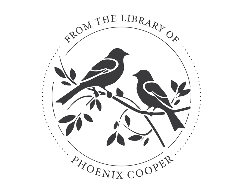 Personalised Birds Custom Name Ex Libris Book Stamp - JL-BIRD5
