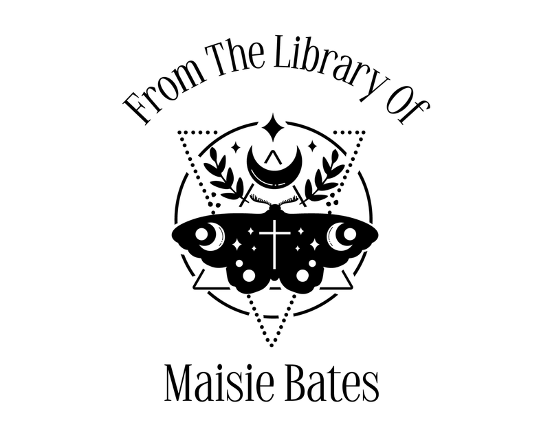 Personalised Butterfly Custom Name Ex Libris Book Stamp - JL-Celestial18