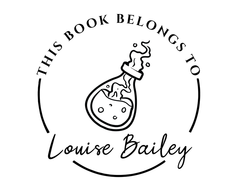 Personalised Celestial Custom Name Ex Libris Book Stamp - JL-Celestial30