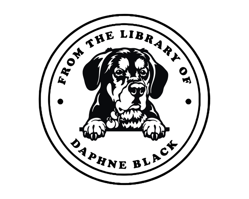 Personalised Dog Custom Name Ex Libris Book Stamp - JL-DOG18-GreatSwissMouintainDog