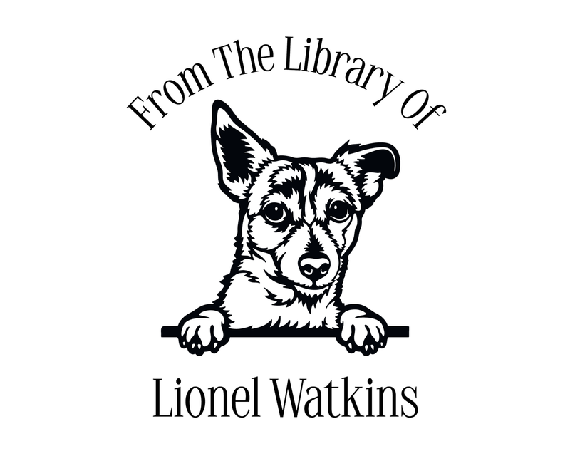 Personalised Dog Custom Name Ex Libris Book Stamp - JL-DOG26-JackRussellTerrier