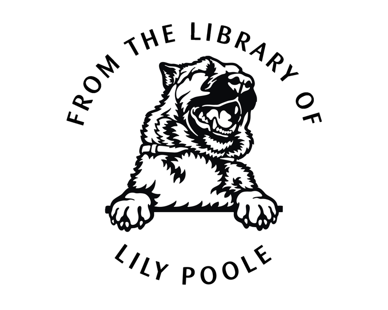 Personalised Dog Custom Name Ex Libris Book Stamp - JL-DOG29-GermanShepherd