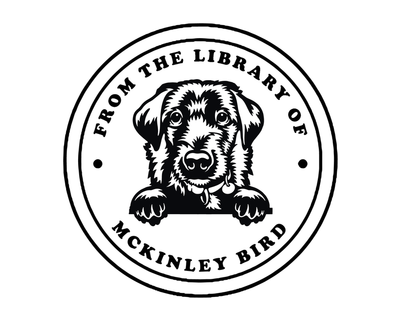 Personalised Dog Custom Name Ex Libris Book Stamp - JL-DOG32-GermanJagdterrier
